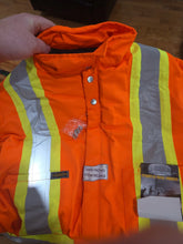 Load image into Gallery viewer, Orange Lined Winter Insulated Coverall with Reflective Striping by Jackfield