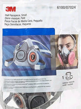 Load image into Gallery viewer, 3M Half Face Mask Respirator SMALL 6100