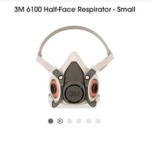 Load image into Gallery viewer, 3M Half Face Mask Respirator SMALL 6100