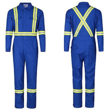 Load image into Gallery viewer, Industrial High Visibility Coveralls Royal Blue
