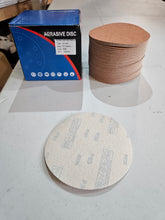 Load image into Gallery viewer, 5&quot; Stick on Sand Paper   80 120 and 400 Grit available  100pcs per box
