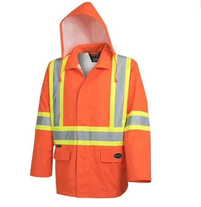 Pioneer Hi Visibility Rain Jacket - Waterproof - 300D Polyester / 5626 Medium