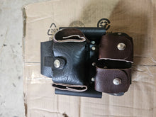 Load image into Gallery viewer, Leather Iron Worker / Carpenter Tool Pouch Electric Bag New Made In CANADA
